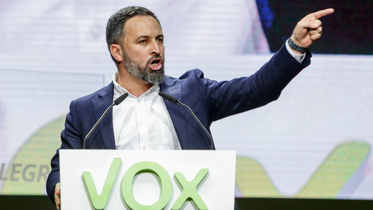 Acto central de la Asamblea General Ordinaria de Vox en el Palacio de Vistalegre. EP