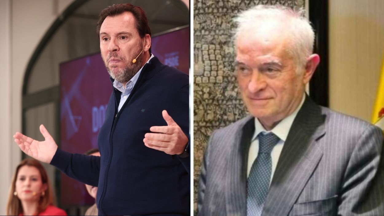 El ministro Óscar Puente y el juez Juan Carlos Peinado. EP.