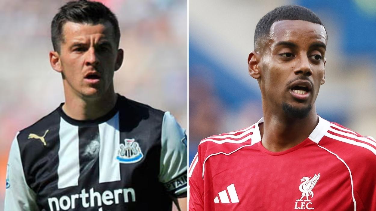 El exjugador Joey Barton carga con dureza contra Alexander Isak. EP