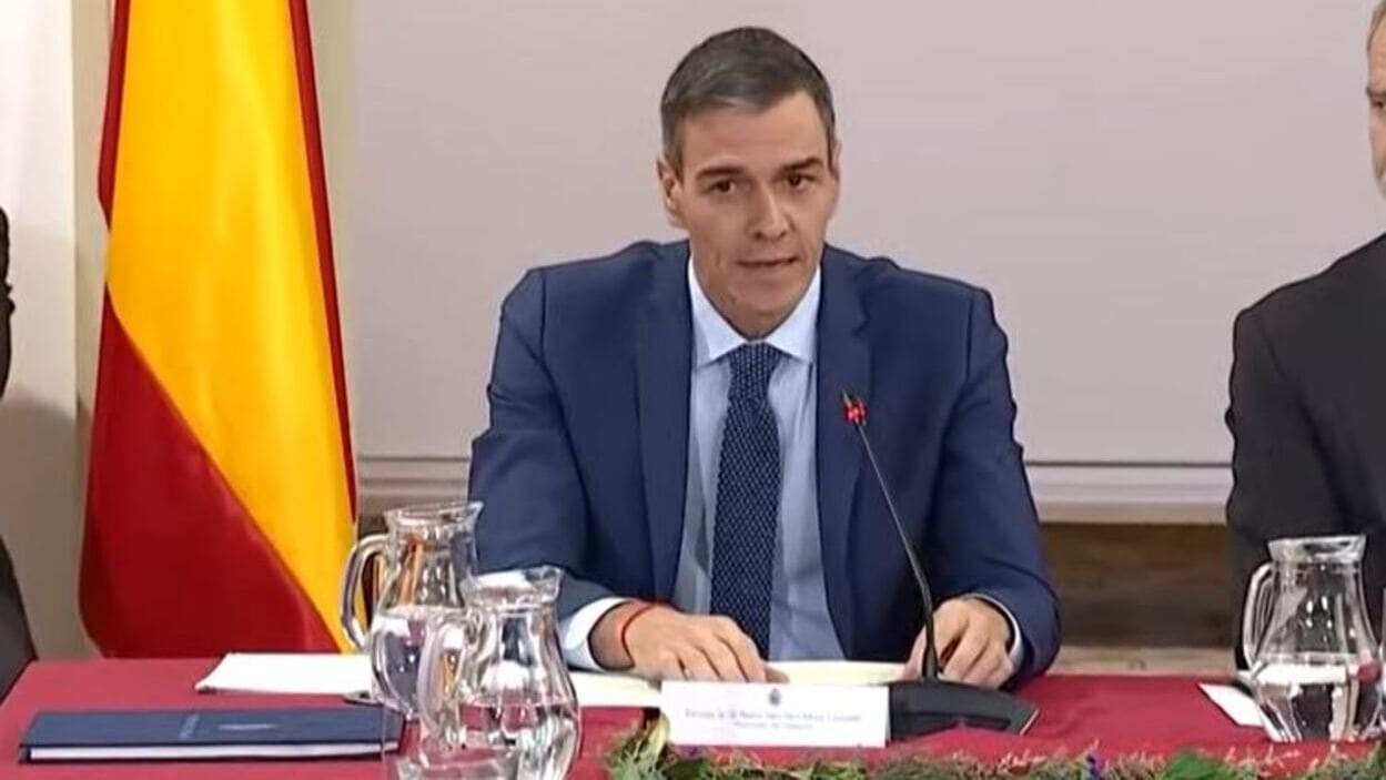 El presidente del Gobierno, Pedro Sánchez, en la sesión constitutiva de la Comisión Nacional para la conmemoración del V Centenario del Consejo de Estado. EP.