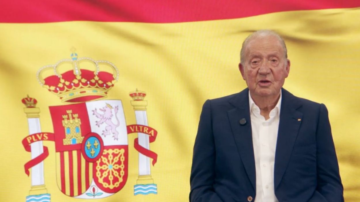Captura de pantalla del vídeo de Juan Carlos I