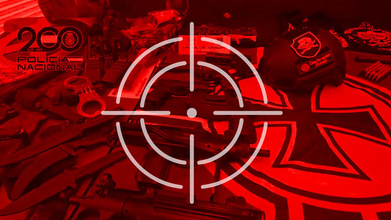 La Policía Nacional ha desarticulado la primera célula terrorista de carácter aceleracionista detectada en España. Elaboración propia.