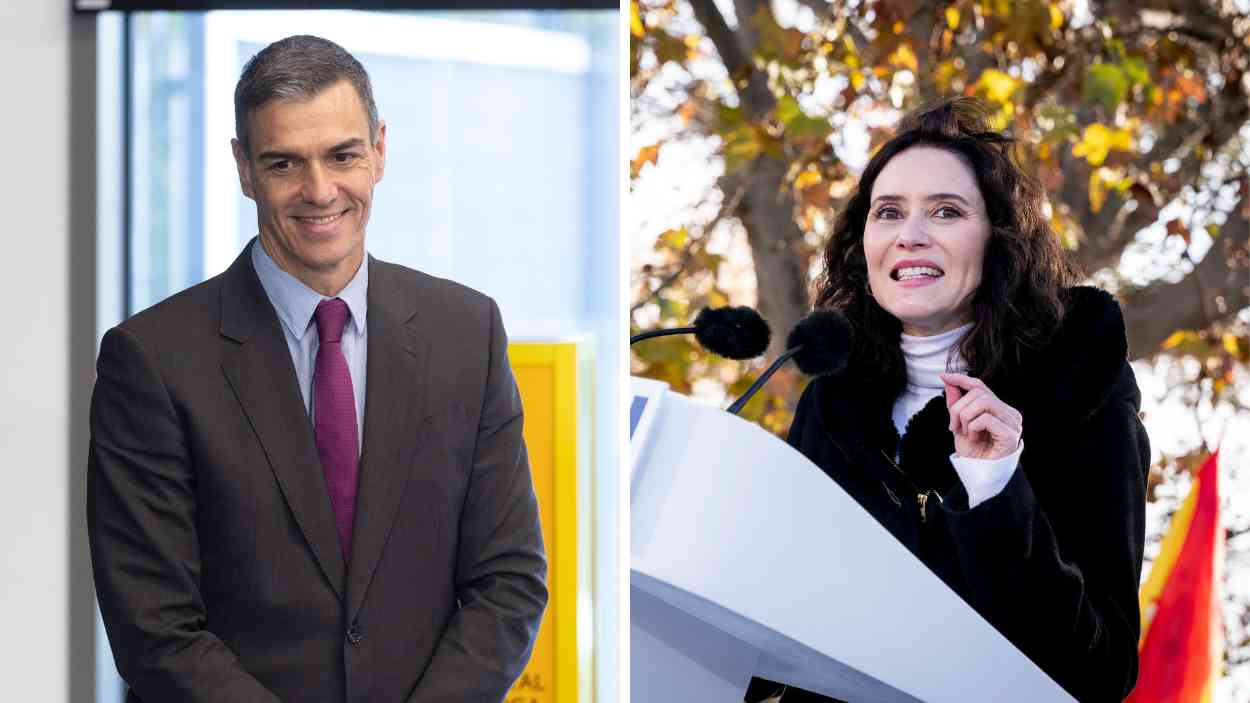 Pedro Sánchez e Isabel Díaz Ayuso. EP