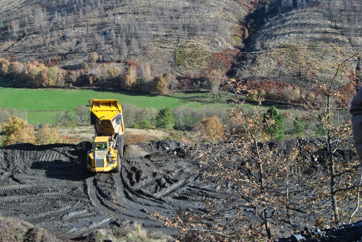 Imagen de la concesión minera San Juan, en el concello ourensano de A Gudiña (Foto: Ecoloxistas en Acción).
