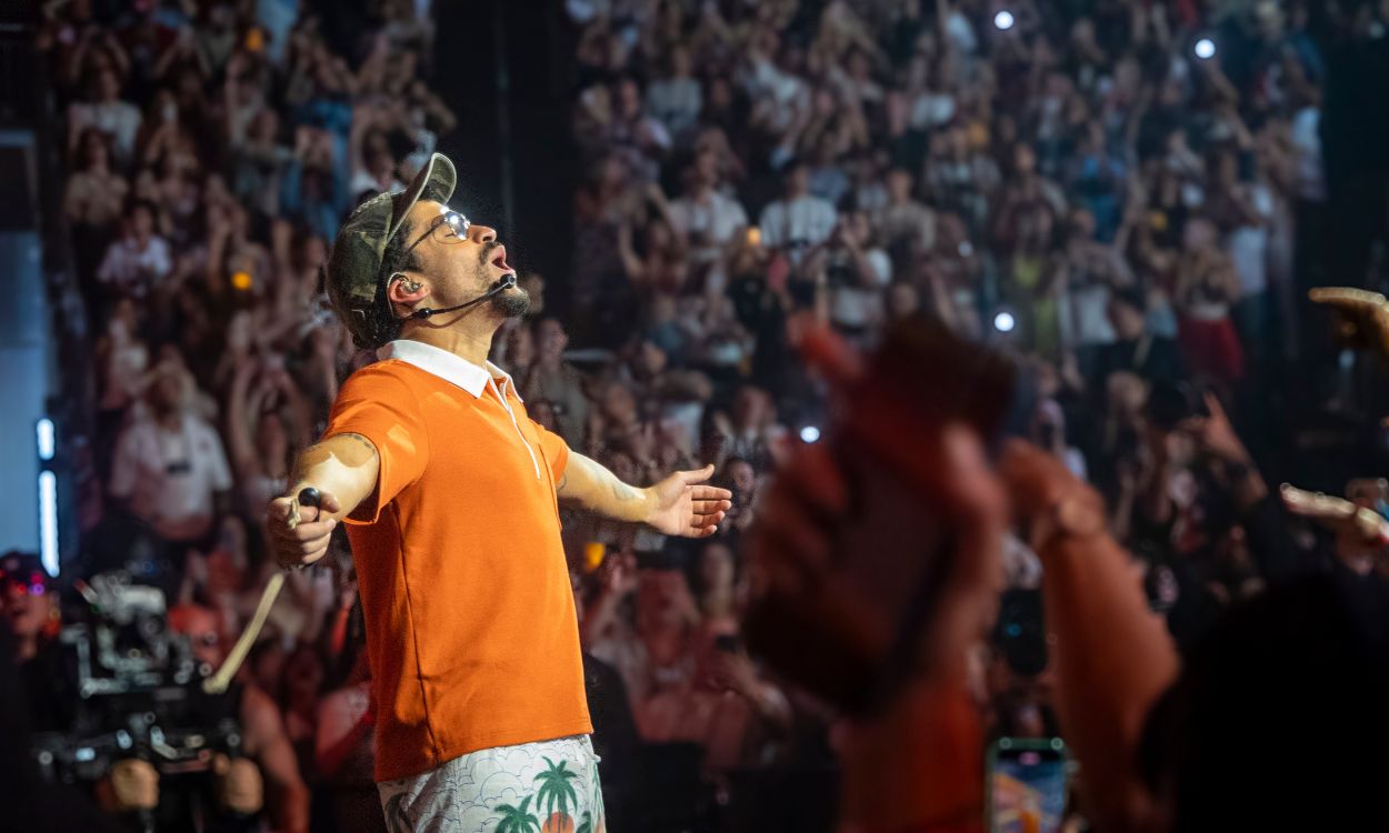 Bad Bunny en uno de sus conciertos. EP