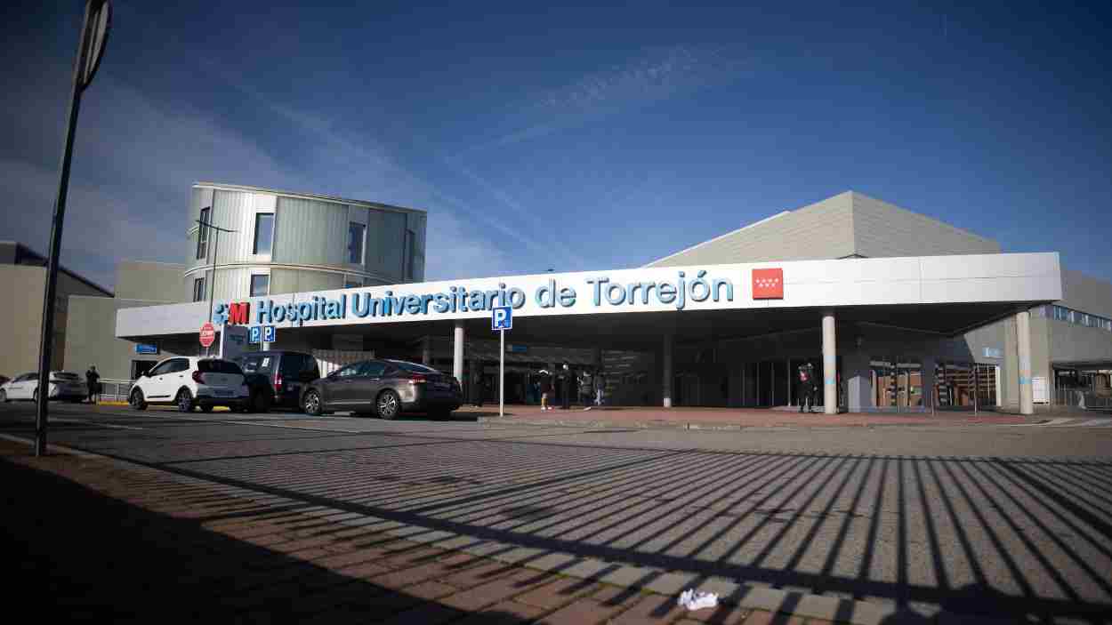 Fachada del Hospital Universitario de Torrejón. Europa Press
