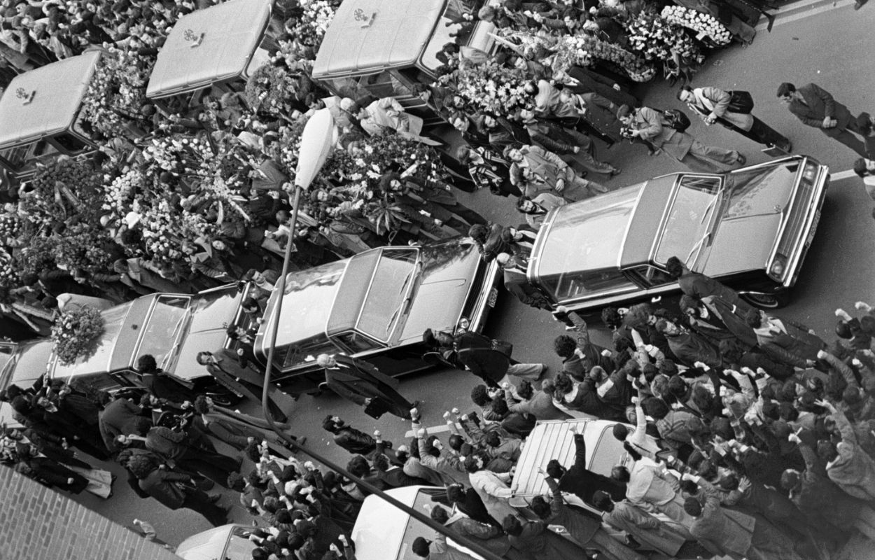 Cortejo fúnebre de los abogados laboralistas asesinados por la ultraderecha