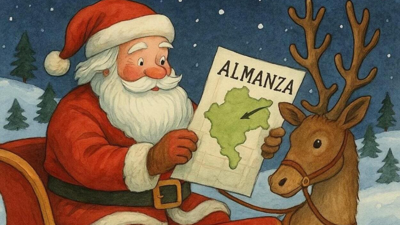 Papá Noel visita Almanza Papá Noel visita Almanza