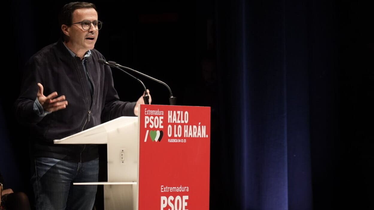 El candidato socialista a la Presidencia de la Junta de Extremadura, Miguel Ángel Gallardo. EP.