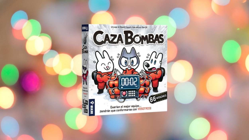 Caza bombas, juego de mesa para Navidad