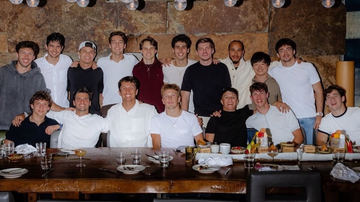 Los pilotos que asistieron a la cena anual| @carlossainz55