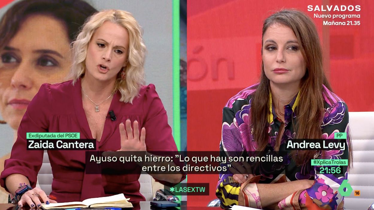  Zaida Cantera y Andrea Levy. laSexta Xplica.