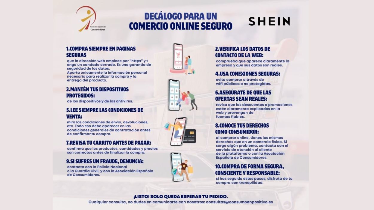 Imagen de la Asociación Española de Consumidores.