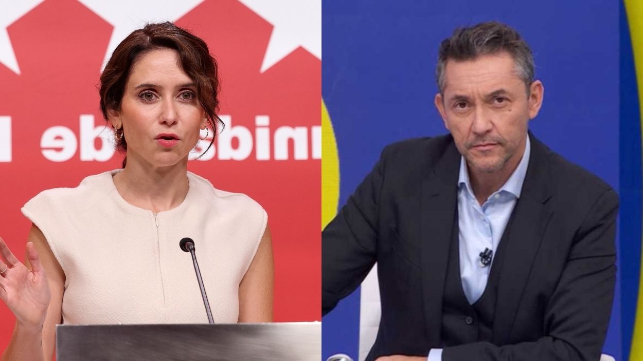 Isabel Díaz Ayuso y Javier Ruiz. 