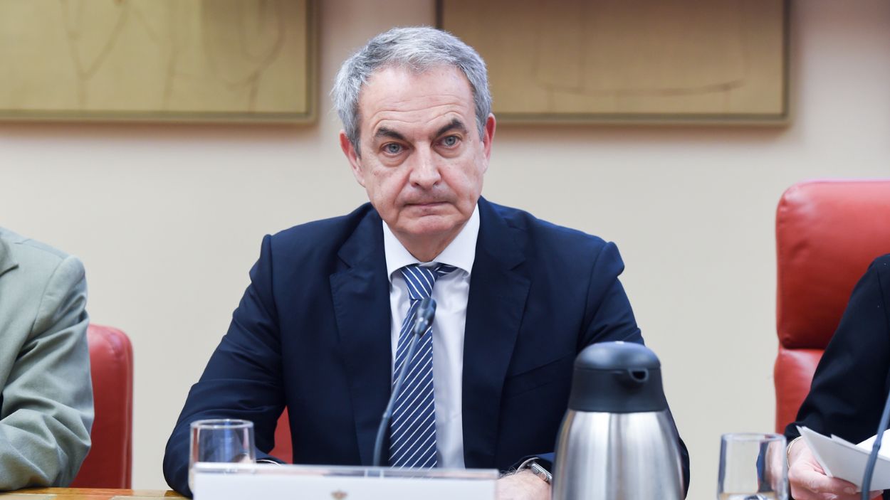 El expresidente del Gobierno, José Luis Rodríguez Zapatero, en un acto celebrado en el Congreso de los Diputados. EP.