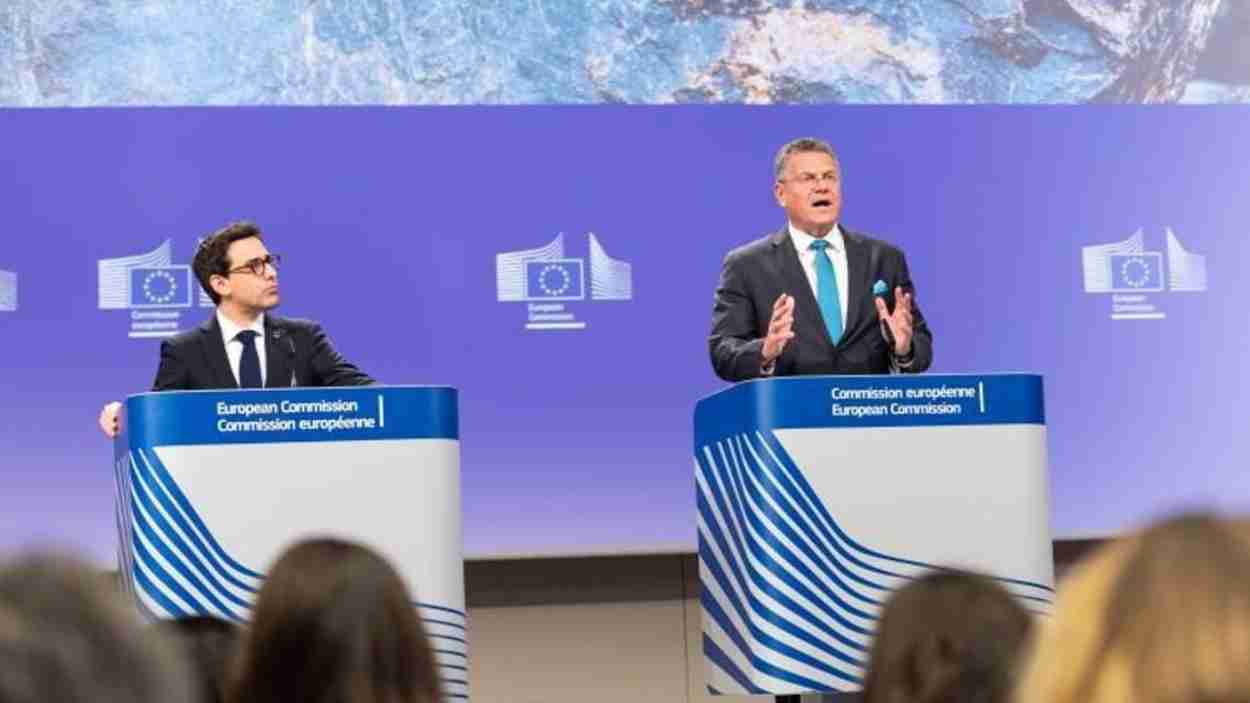 Maroš Šefčovič, comisario de la UE, en la presentación de 'RESource EU'  Foto de la Comisión Europea