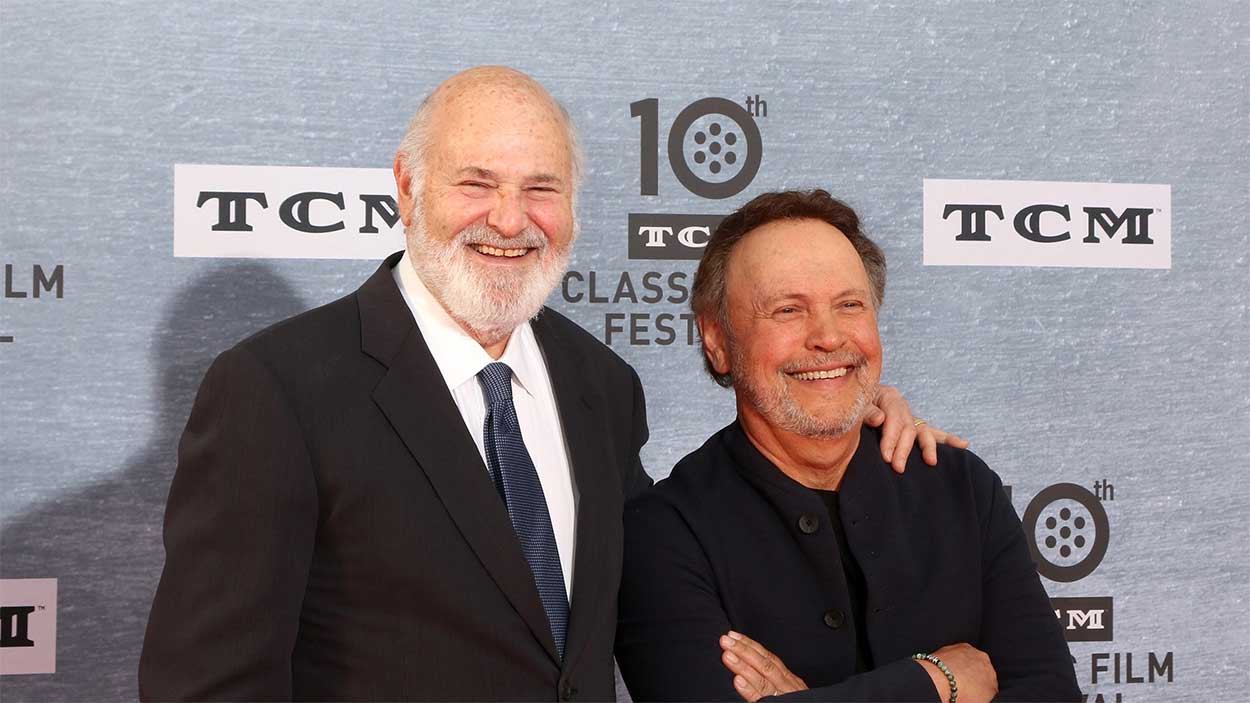 El director Bob Reiner junto al actor Billy Crystal en Los Ángeles