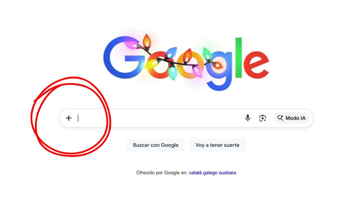 Nuevo botón en la barra de búsqueda de Google 