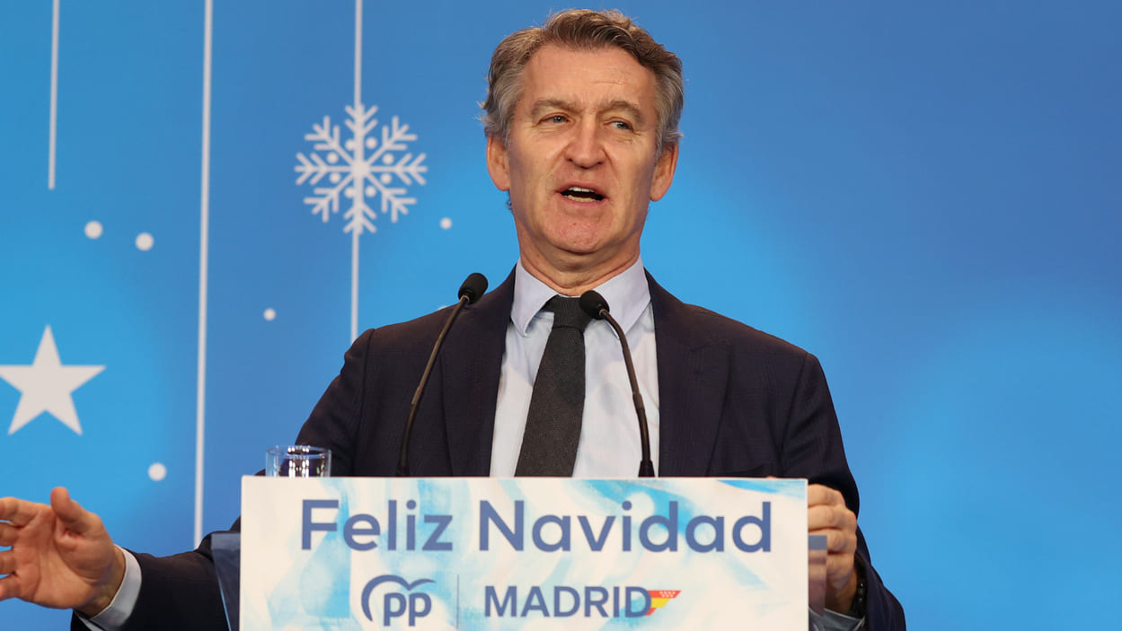 El presidente del Partido Popular (PP), Alberto Núñez Feijóo. EP.