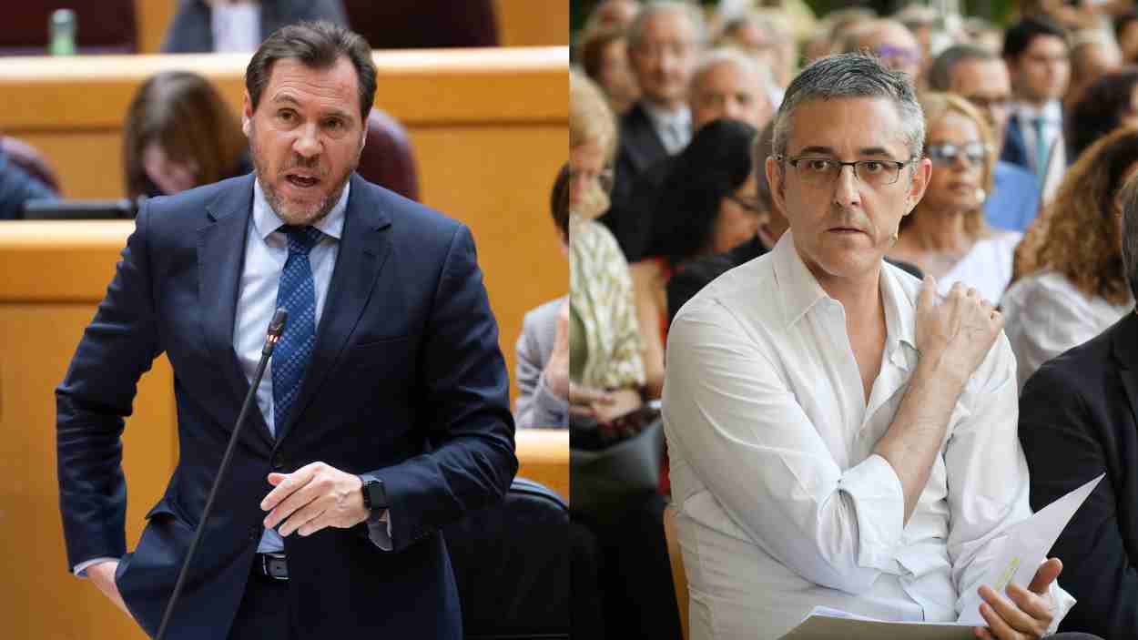 Las tensiones entre el ministro de Transportes y Movilidad sostenible, Óscar Puente, y el ex secretario general del PSOE entre 2009 y 2014, Eduardo Madina, siguen