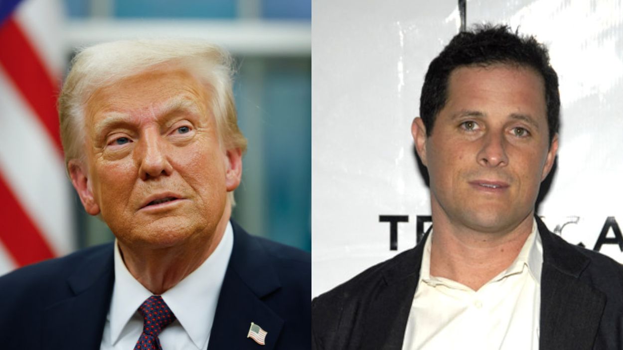 Donald Trump y el director Morgan J Freeman