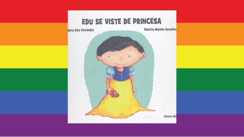 Edu se viste de princesa