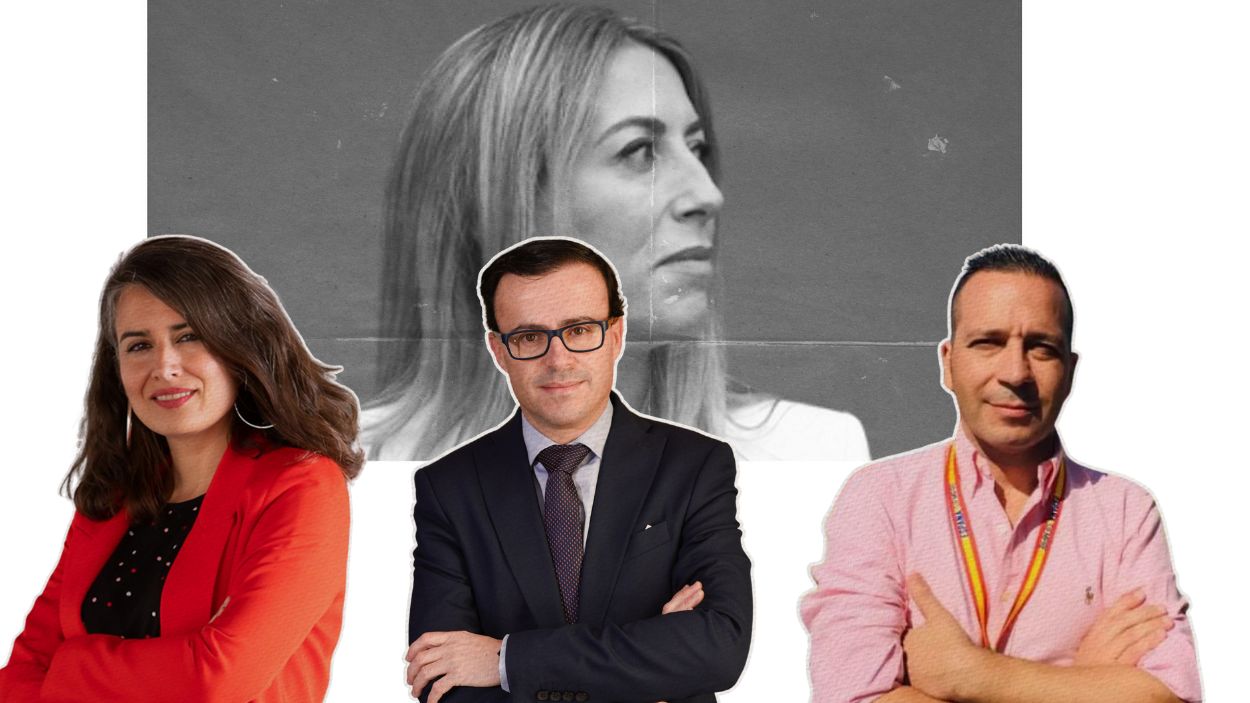 Ilustración de los candidatos a la Presidencia de la Junta de Extremadura. Elaboración propia