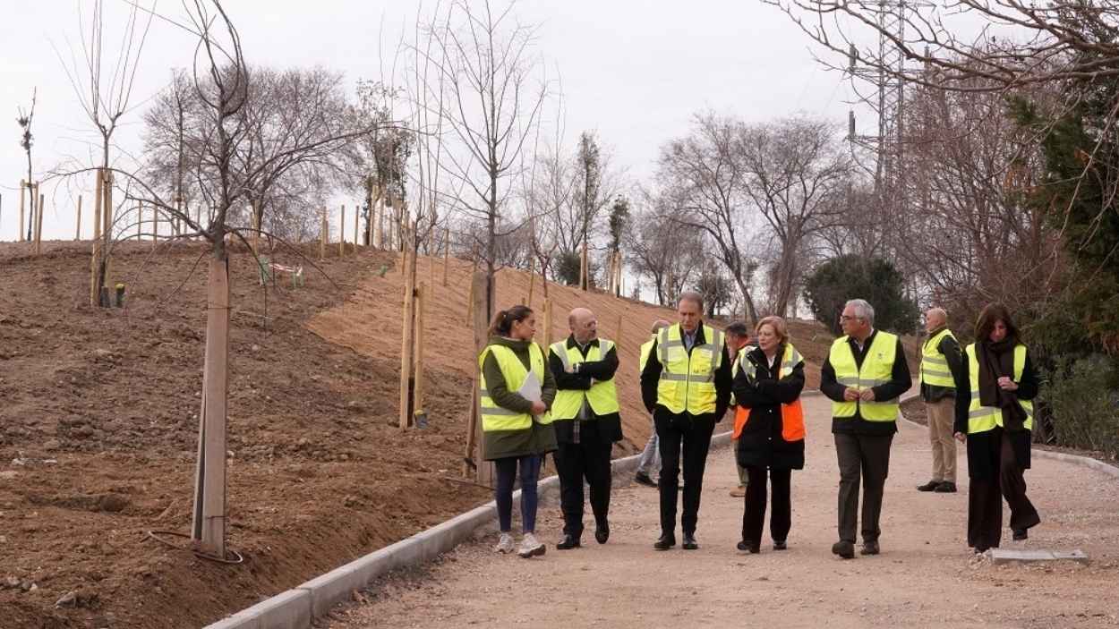 El parque Manolito Gafotas, en Carabanchel, tendrá casi 590 árboles más cuando termine su remodelación en 2026. EP.