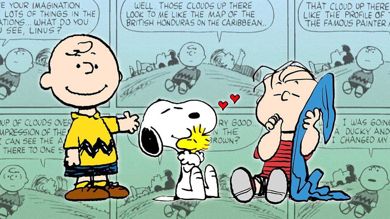 Charlie Brown y Snoopy, personajes de Penauts