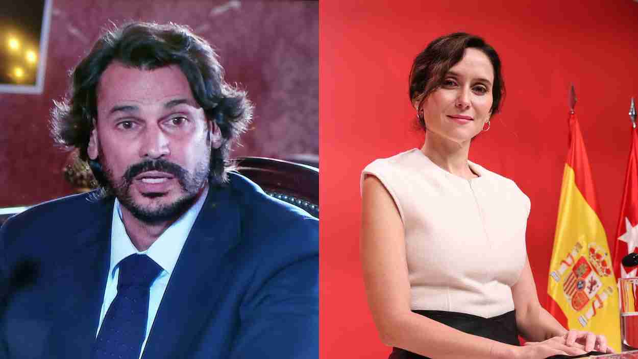 Alberto González Amador y su pareja, la presidenta de la Comunidad de Madrid, Isabel Díaz Ayuso. EP.