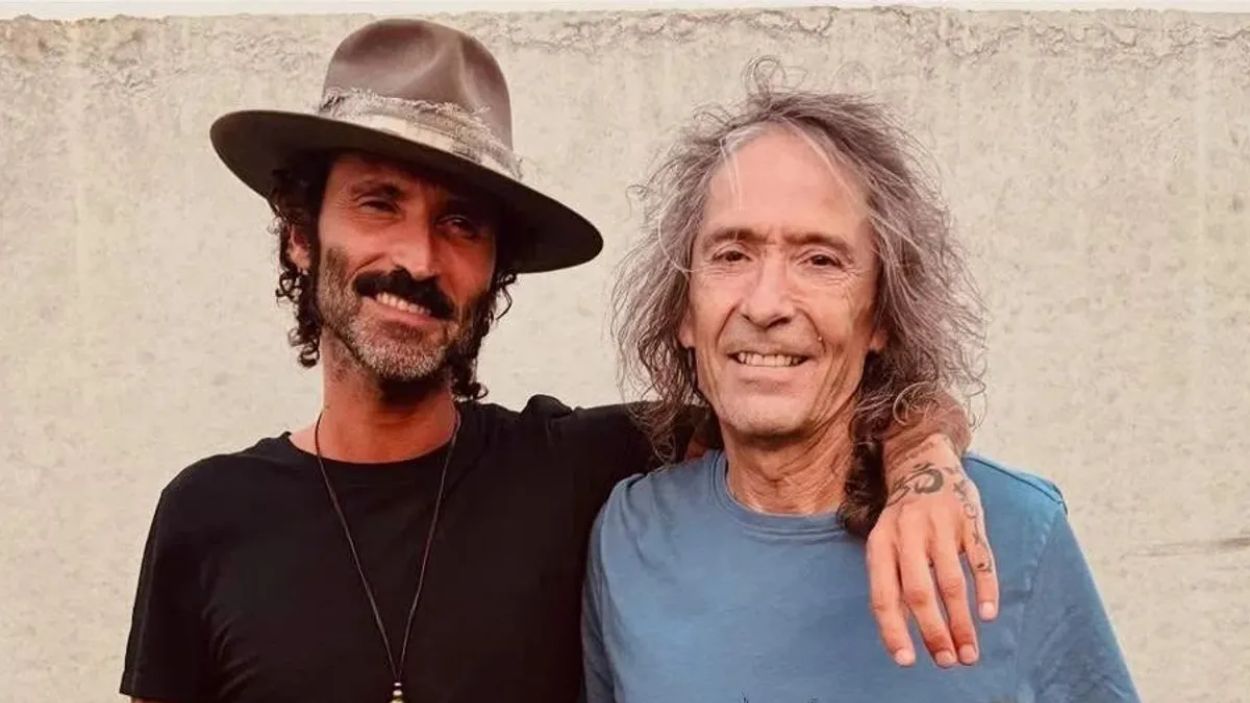 Robe y Leiva. Instagram de Leiva.