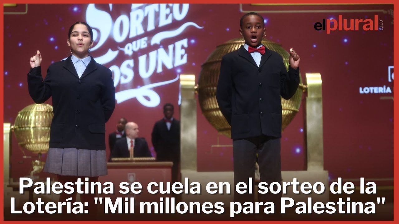 Palestina se cuela en el sorteo de la Lotería: "Mil millones para Palestina"