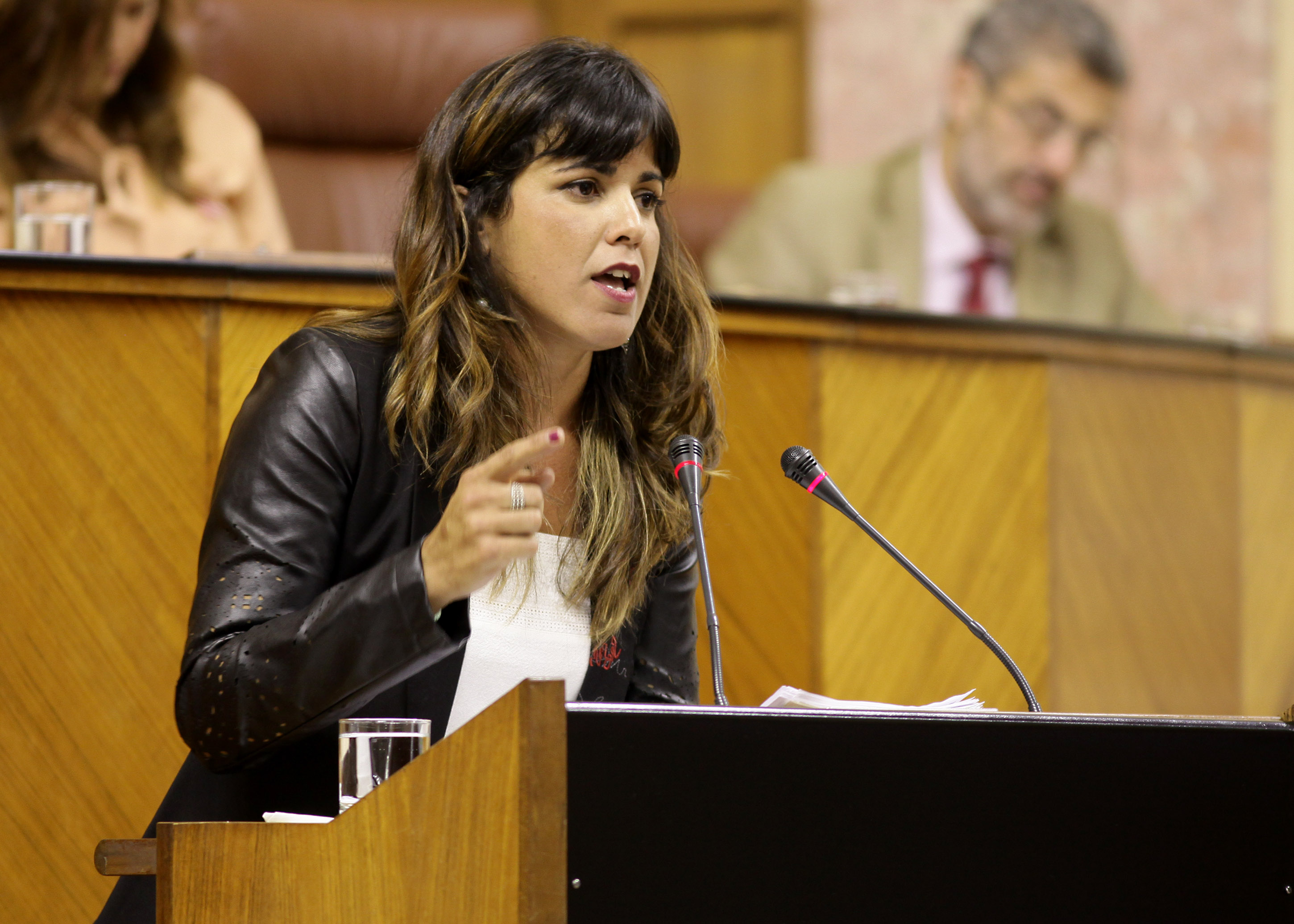 La secretaria general del partido en Andalucía, Teresa Rodríguez