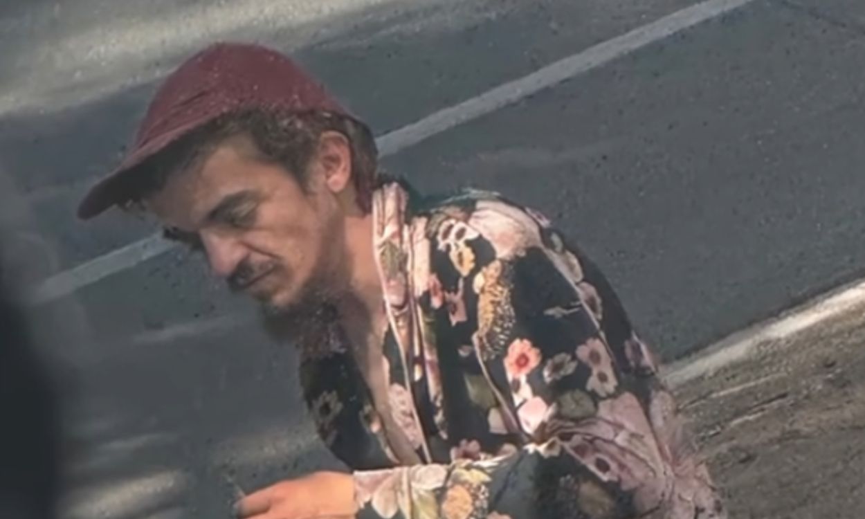 Tyler Chase encontrado en situación de calle. Redes Sociales