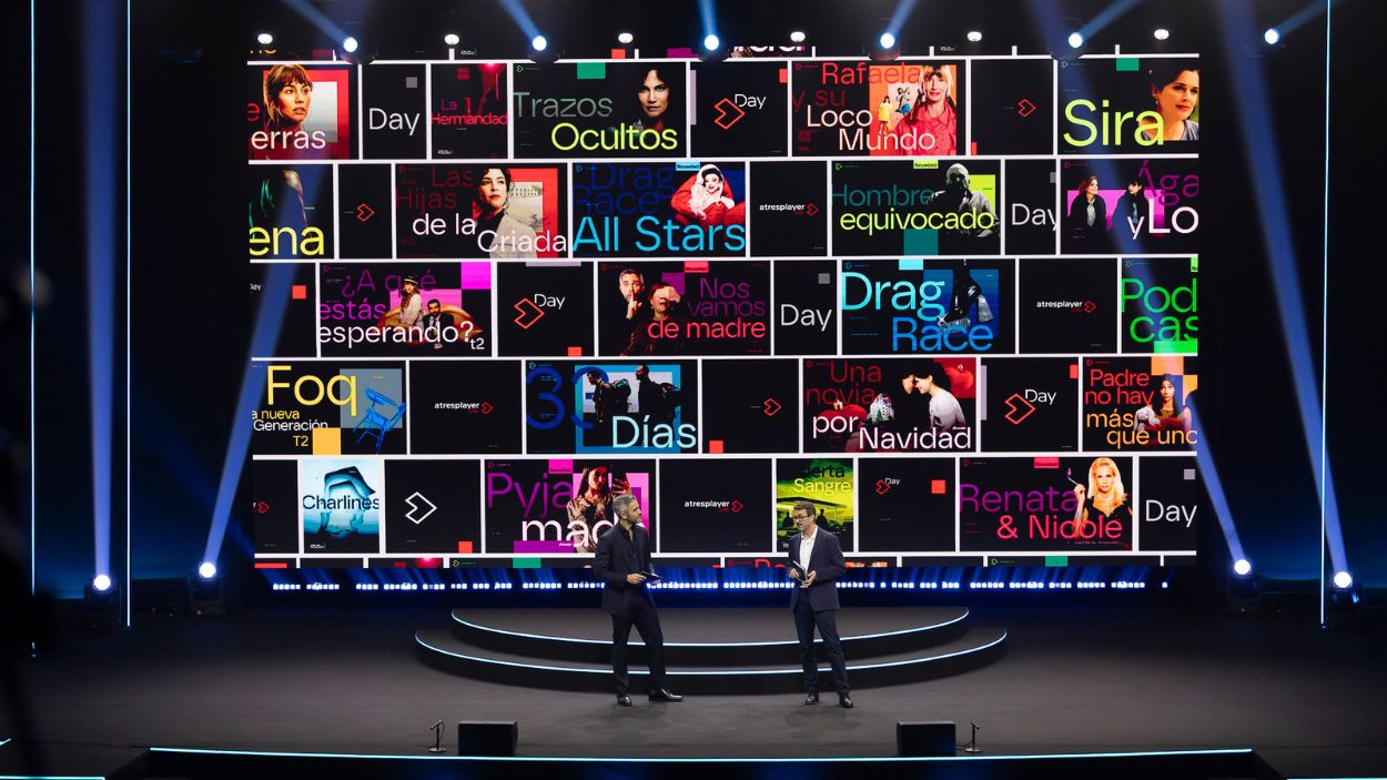 Roberto Leal y Emilio Sánchez Zaballos en el Atresplayer Day. Atresmedia