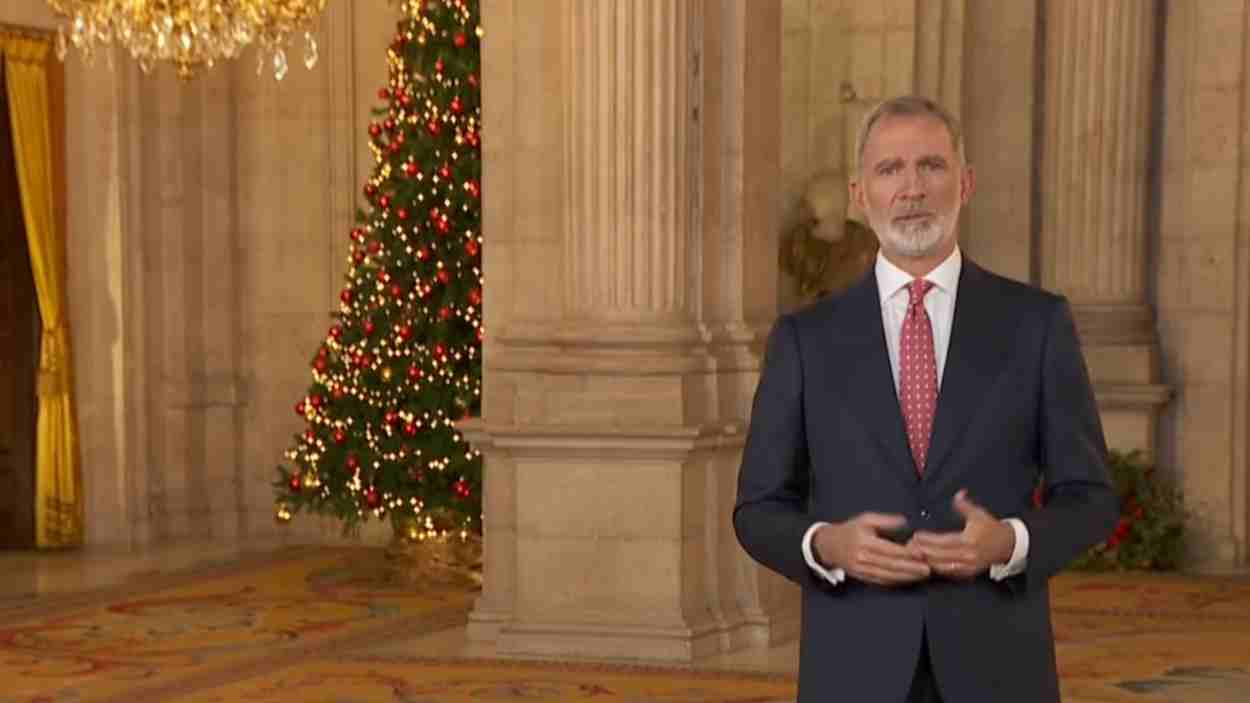 Felipe VI durante el discurso