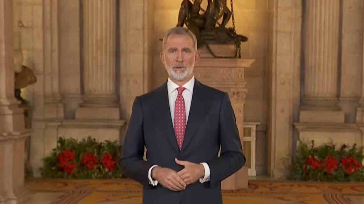 El rey Felipe pronuncia su discurso