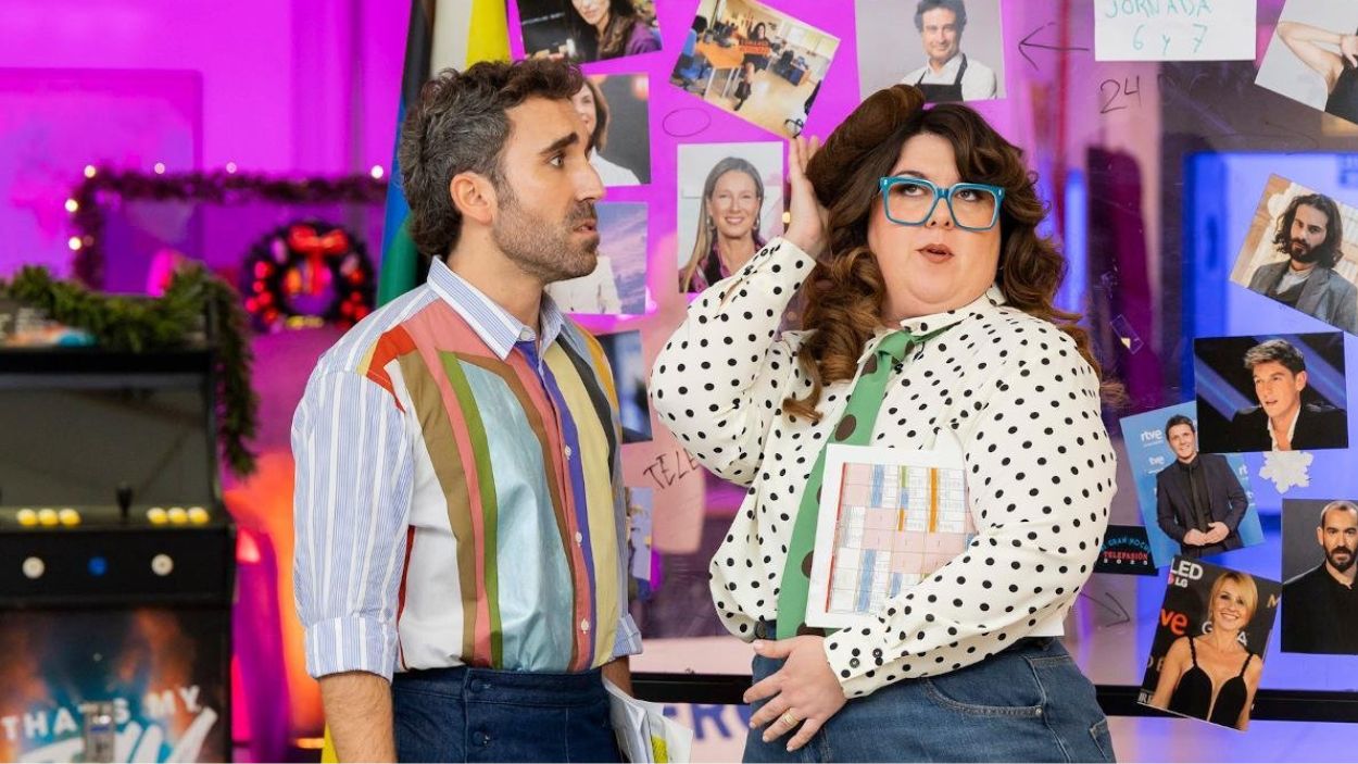 Aitor Albizua y Lalachus en 'Telepasión'. TVE