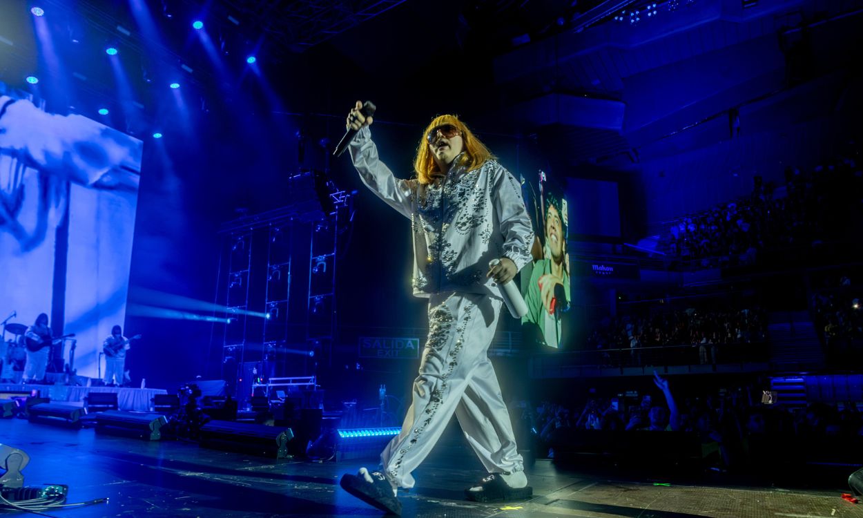 El cantante Rusowsky durante un concierto en el Movistar Arena, a 25 de septiembre de 2025, en Madrid (España). EP