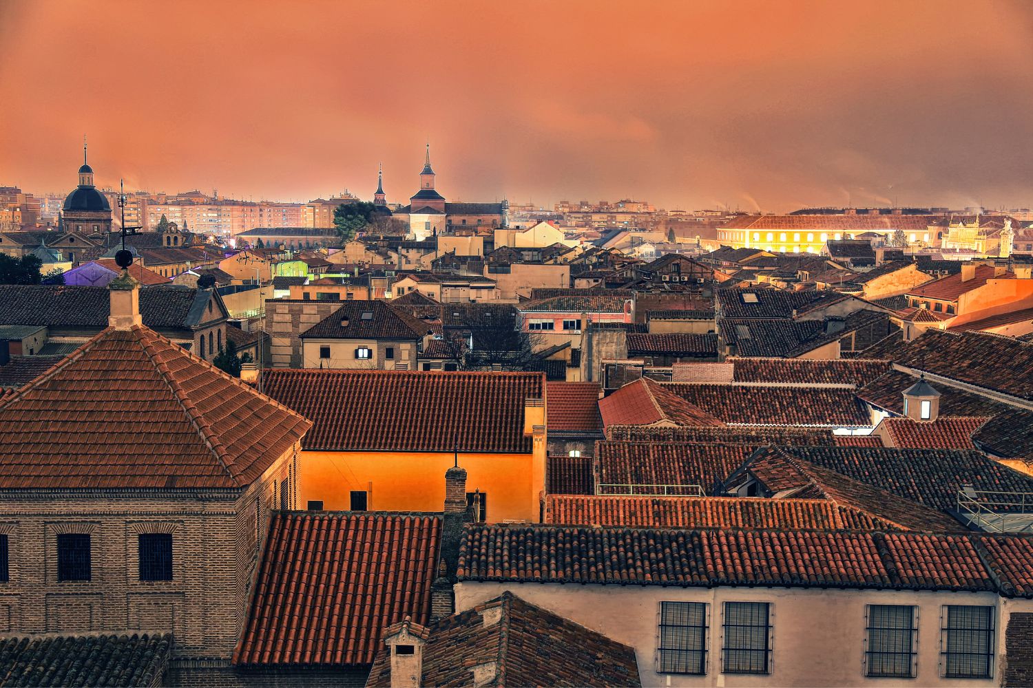 Atardecer en Alcalá de Henares