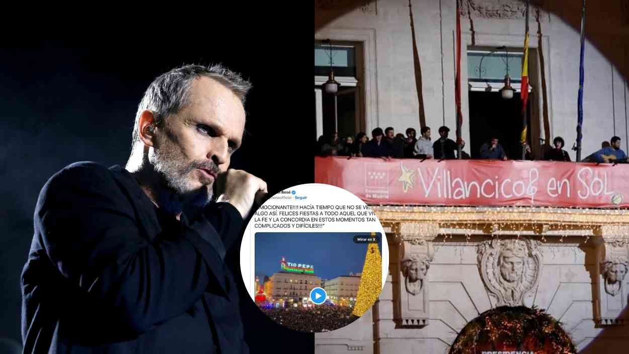 El artista Miguel Bosé y su mensaje en X junto a la actuación del grupo Hakuna