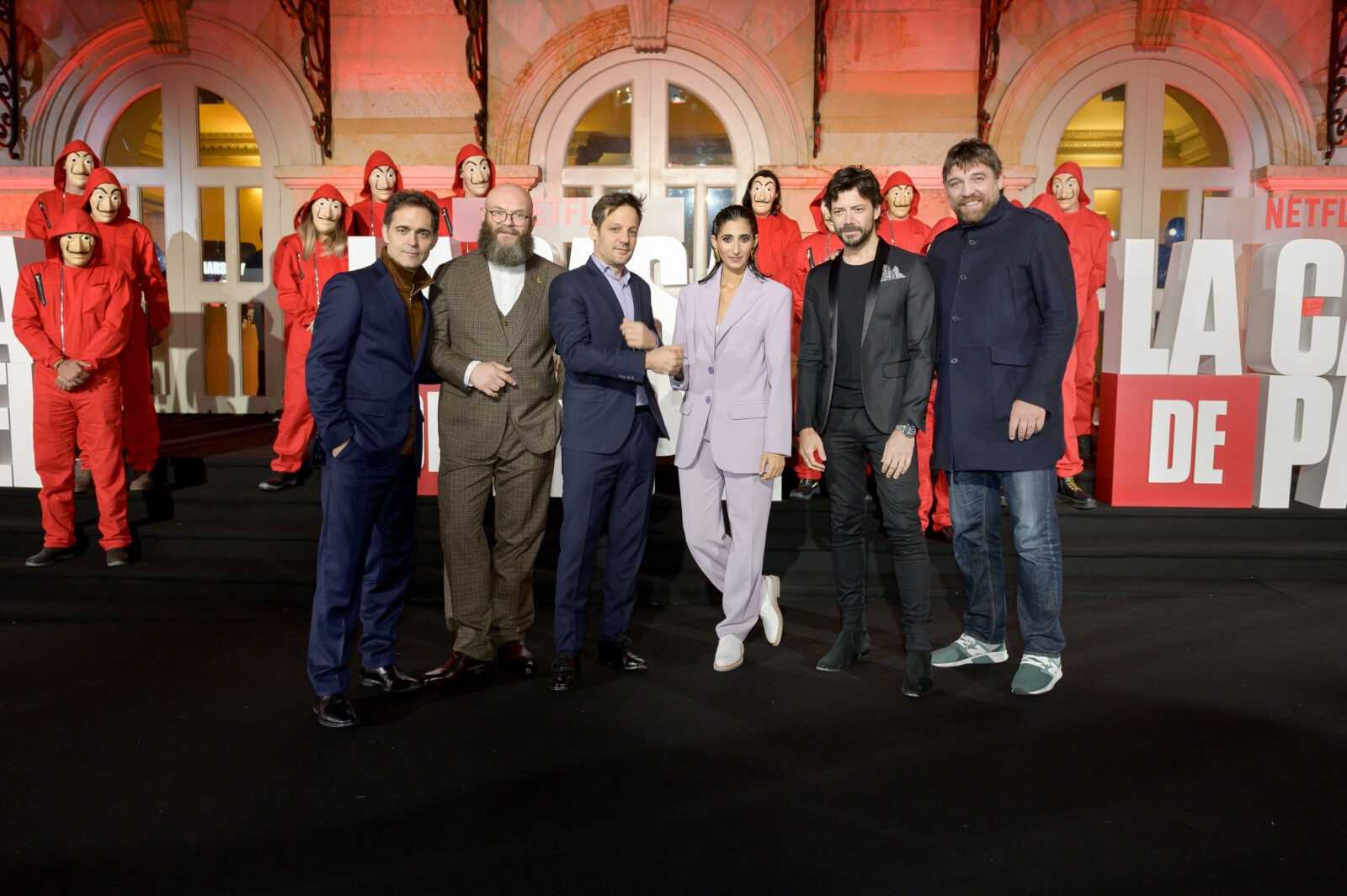 La Casa De Papel Part 3 premiere on Wednesday, July 17 in Bogota, Colombia.
