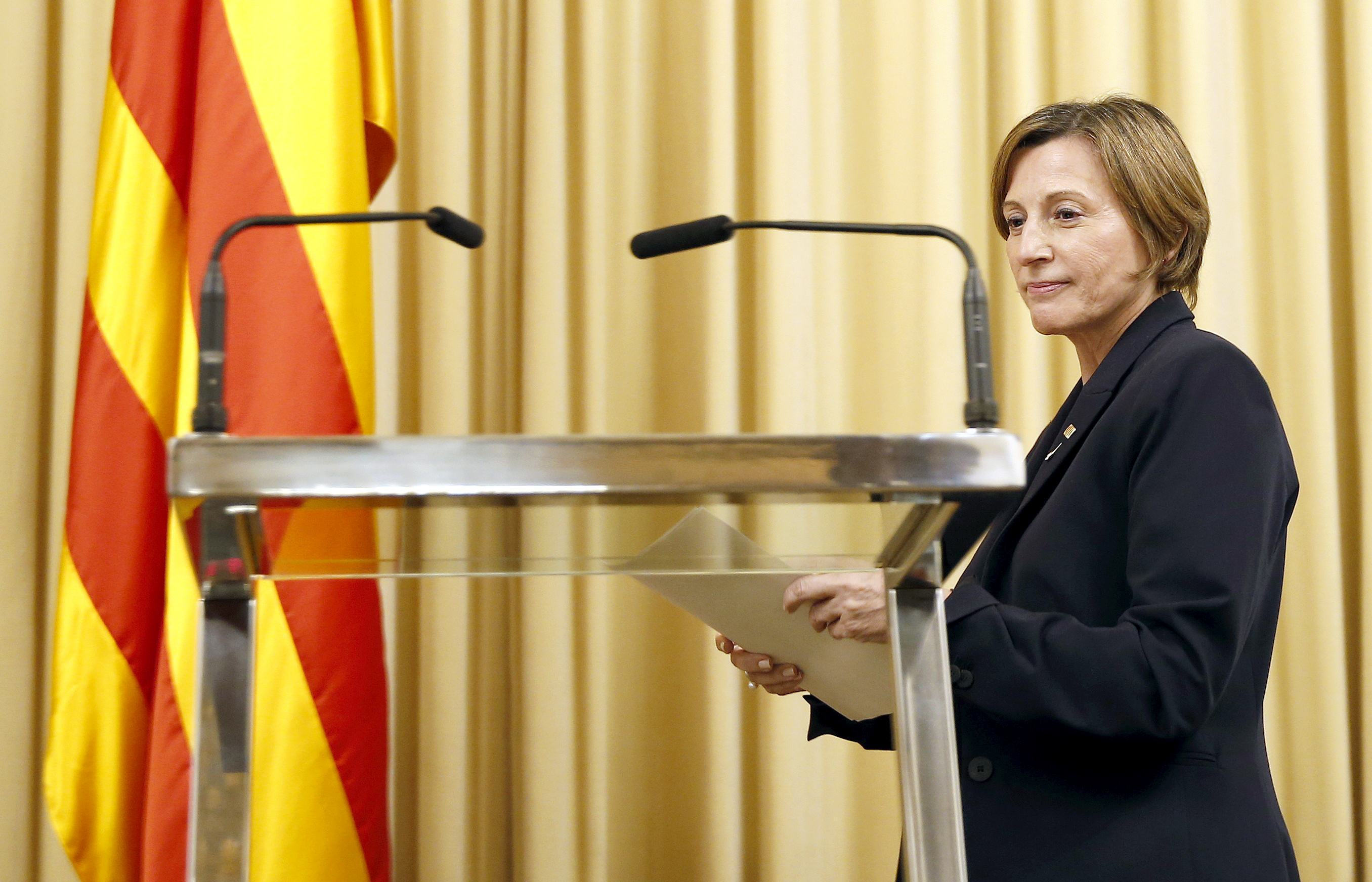 La presidenta del Parlamento catalán, Carme Forcadell. 