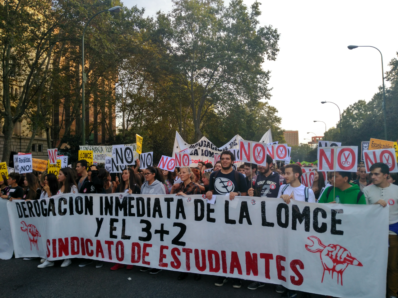 Manifestación de la Marea Verde por la educación pública