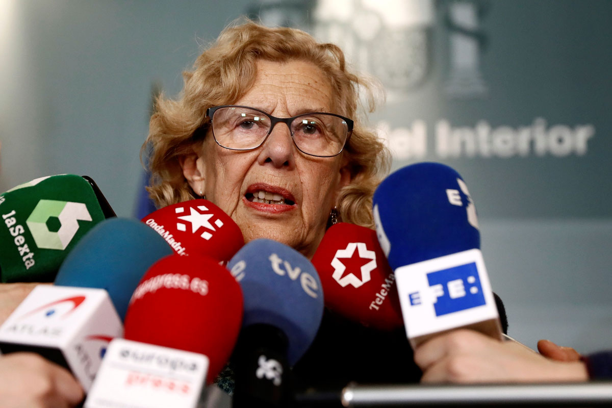 La alcaldesa de Madrid, Manuela Carmena, en una imagen de archivo.