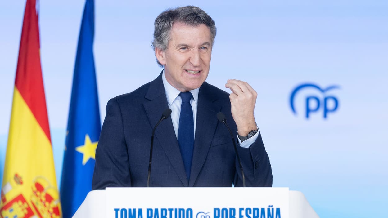 El presidente del Partido Popular, Alberto Núñez Feijóo. EP.