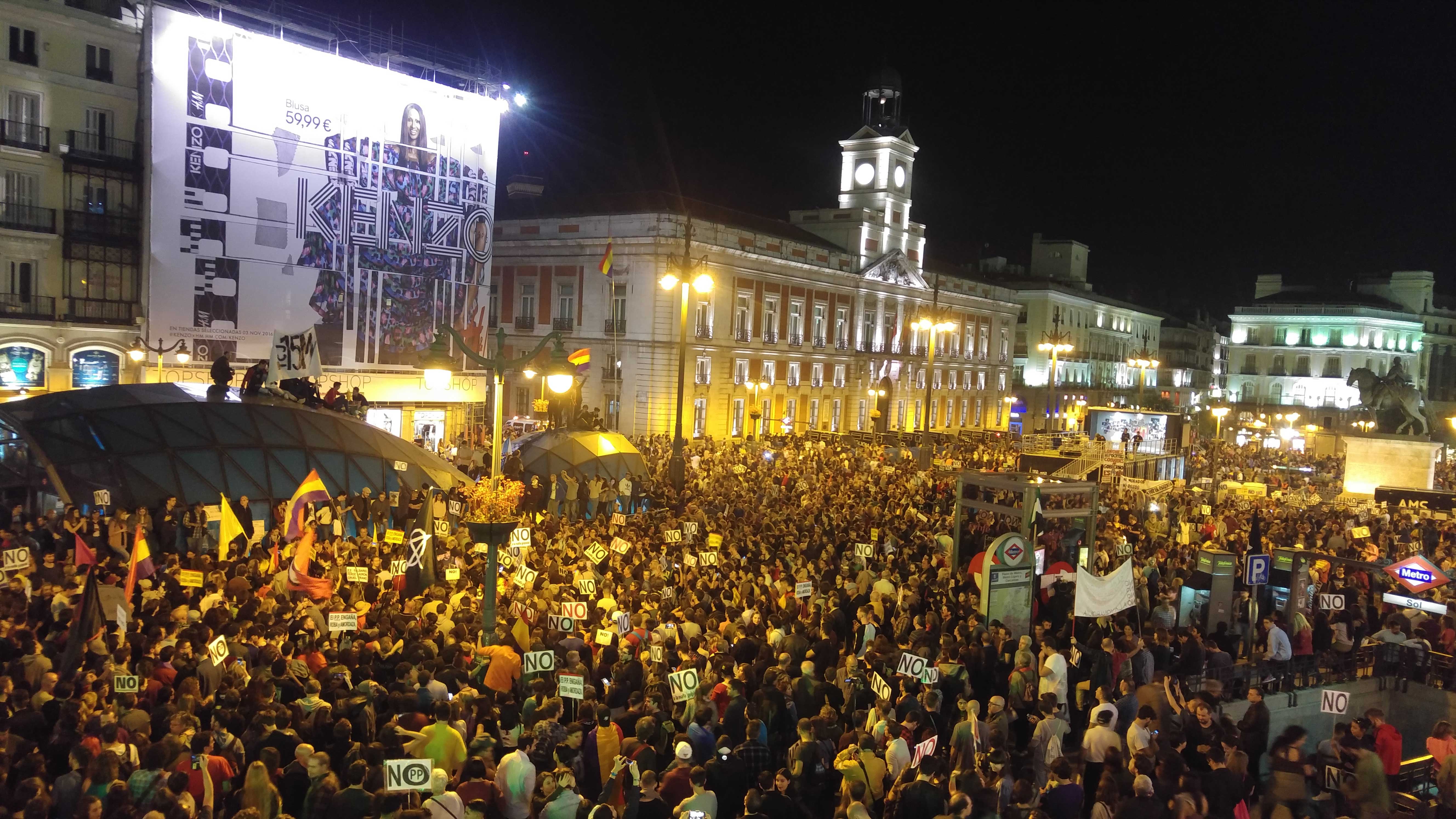 Manifestación de Rodea el Congreso en la Puerta del Sol. LUIS MARCHAL