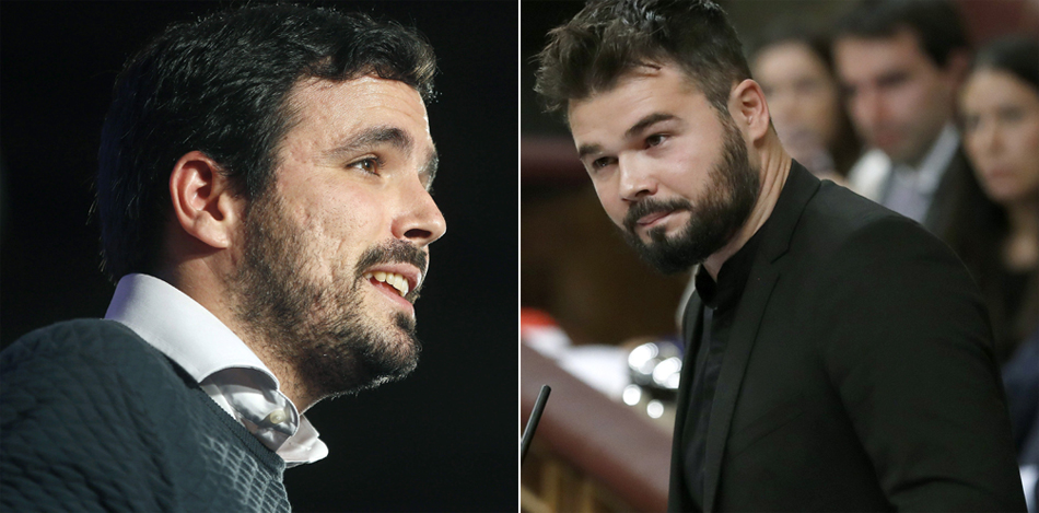 Alberto Garzón y Gabriel Rufián