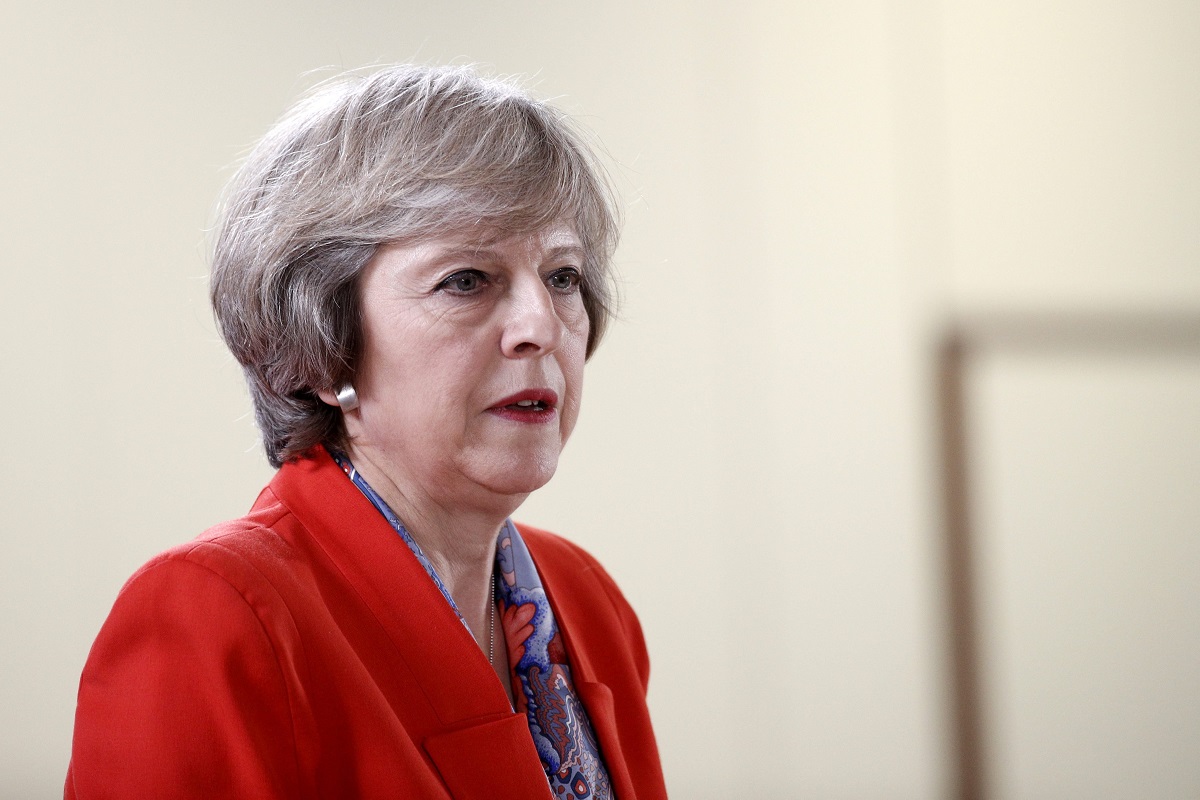 La líder conservadora británica, Theresa May