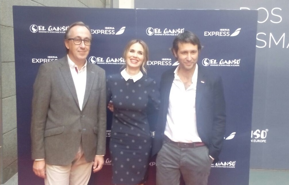 Vanesa Romero junto a Clemente Cebrián y Fernando Candela